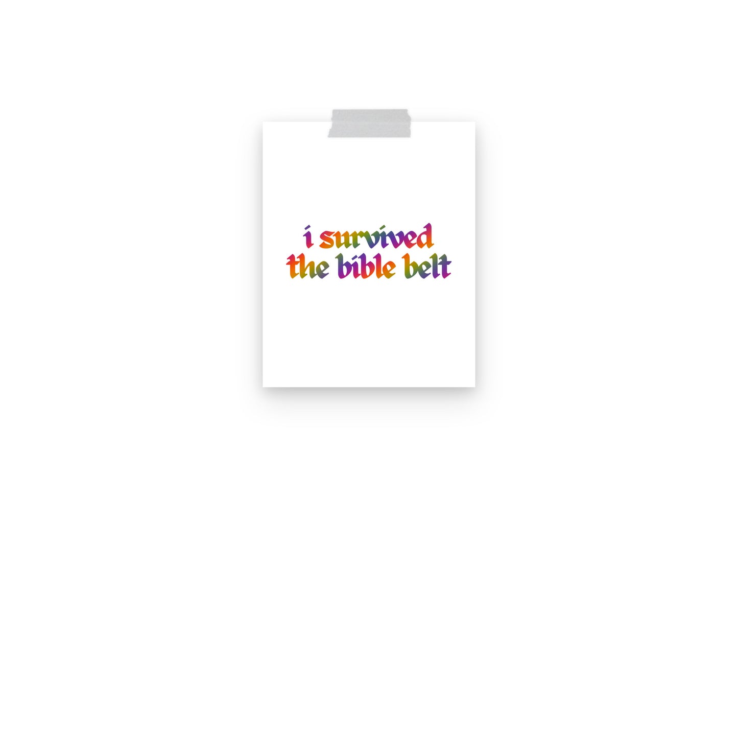bible belt print
