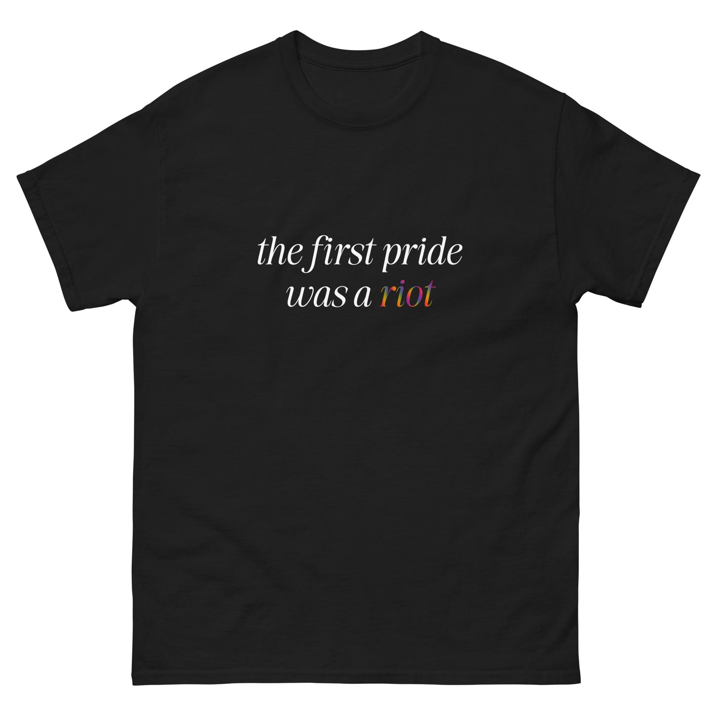 pride is a riot tee